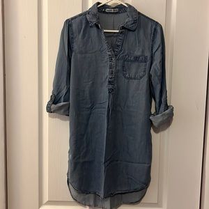 Cupid’s Diary Chambray shirt dress